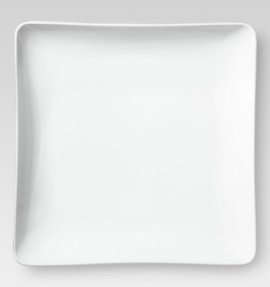 Photo 1 of 8" Porcelain Square Salad Plate White - Threshold™ - SET OF 4


