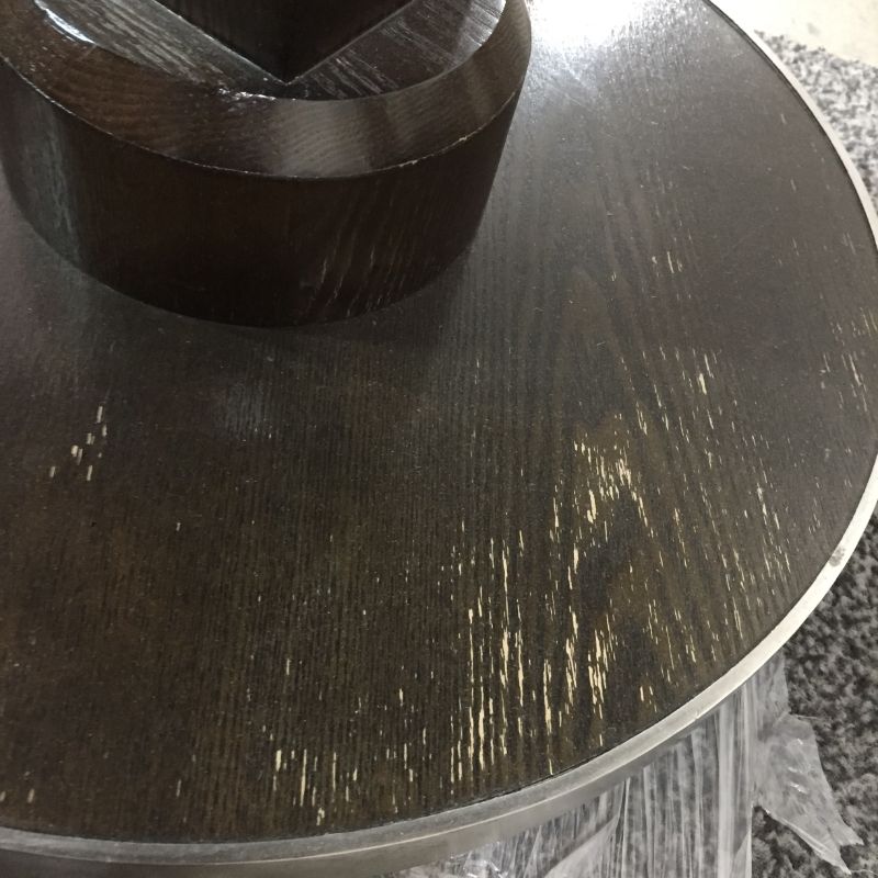 Photo 4 of DARK MARBLE CENTER TABLE 29H 36W 21DIA BASE INCHES