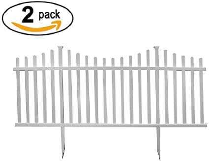 Photo 1 of Zippity Outdoor Products ZP19018 Manchester No-Dig Vinyl Fence, White
