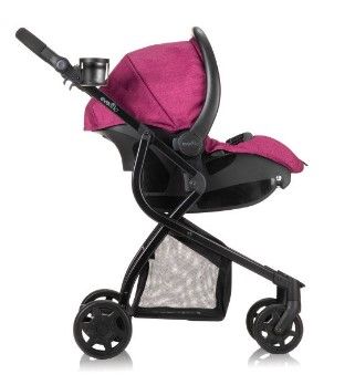 Photo 1 of Evenflo Omni Plus Travel System Stroller, Hyperion Red
