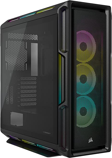 Photo 1 of CORSAIR iCUE 5000T RGB Mid-Tower ATX PC Case-208 Individually Addressable RGB LEDs-Fits Multiple 360mm Radiators-Easy Cable Management-3 Included CORSAIR LL120 RGB Fans
