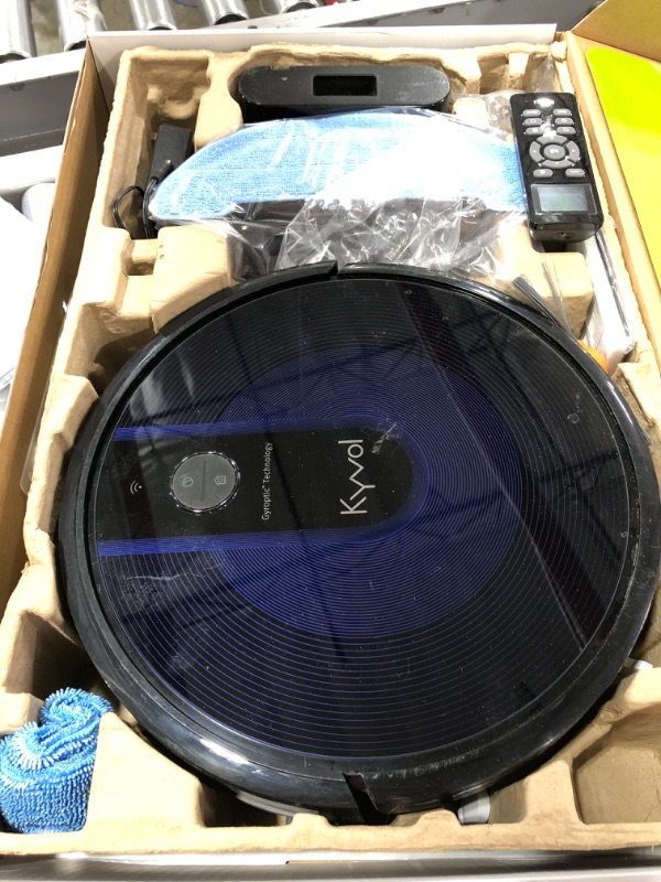 View 2 of Kyvol Cybovac E31 Robot Vacuum Sweeping & Mopping Robot Vacuum Cleaner with 2200Pa Suction Smart Navigation 150 Mins Runtime Works with Alexa Sel
