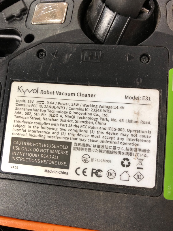 View 6 of Kyvol Cybovac E31 Robot Vacuum Sweeping & Mopping Robot Vacuum Cleaner with 2200Pa Suction Smart Navigation 150 Mins Runtime Works with Alexa Sel
