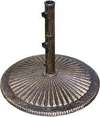 Photo 1 of 80-lb Classic Cast Iron Umbrella Base in Bronze
