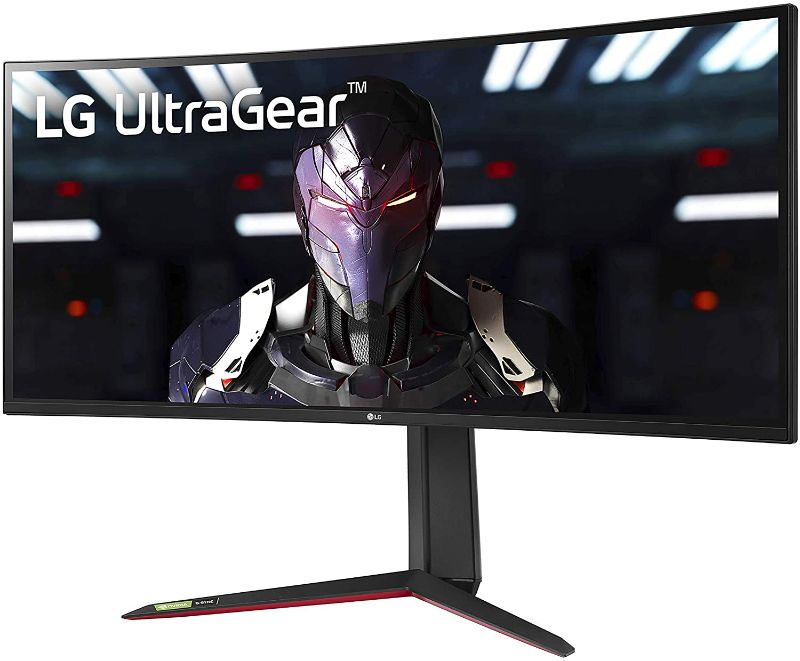 Photo 1 of LG 34GP83A-B 34 Inch 21: 9 UltraGear Curved QHD (3440 x 1440) 1ms Nano IPS Gaming Monitor with 160Hz and G-SYNC Compatibility - Black (34GP83A-B)
