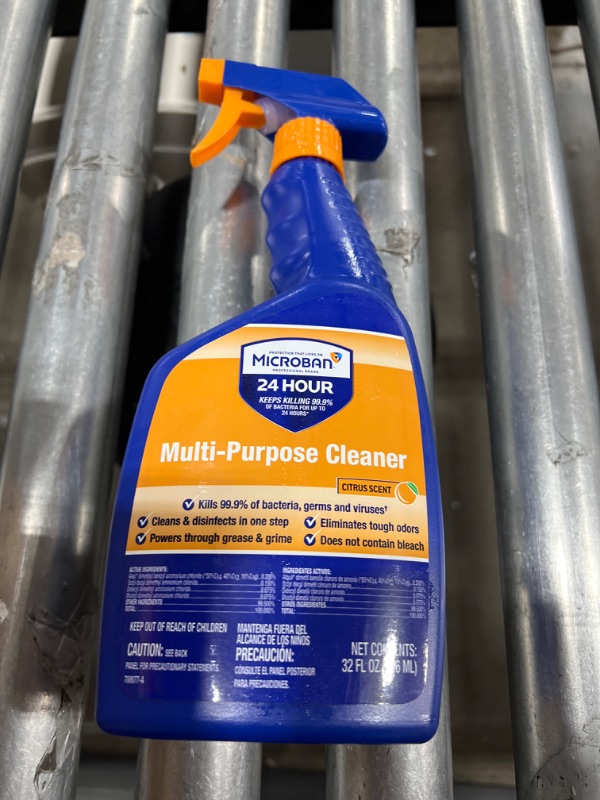 Photo 2 of 24-Hour Disinfectant Multipurpose Cleaner
Citrus, 32 oz Spray Bottle, 6 PACK 