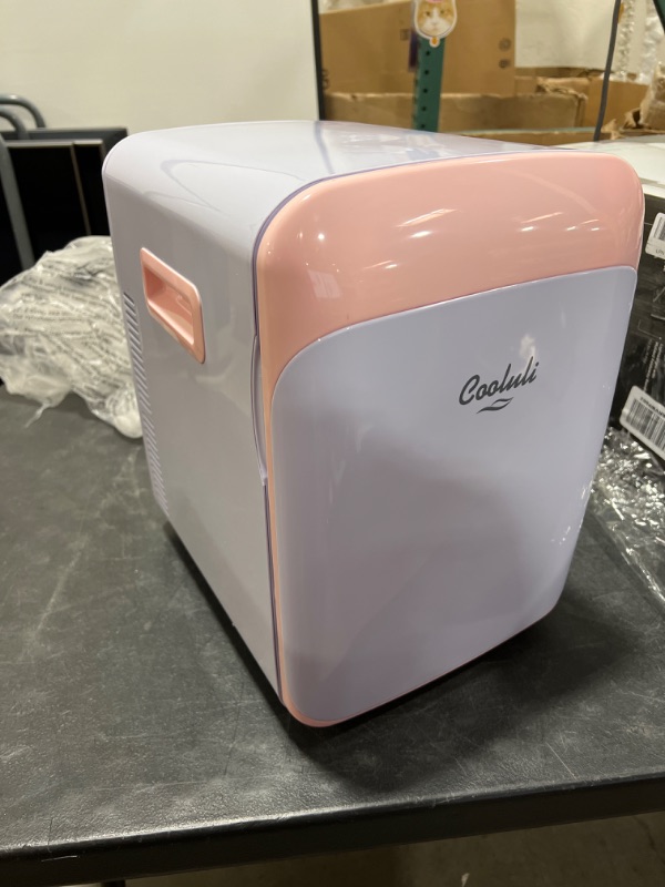 Photo 2 of Classic 0.53 cu. ft. Retro Mini Fridge in Pink without Freezer
