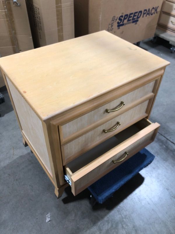 Photo 2 of 3 DRAWER NIGHT STAND 22L X 30W X 29H INCHES