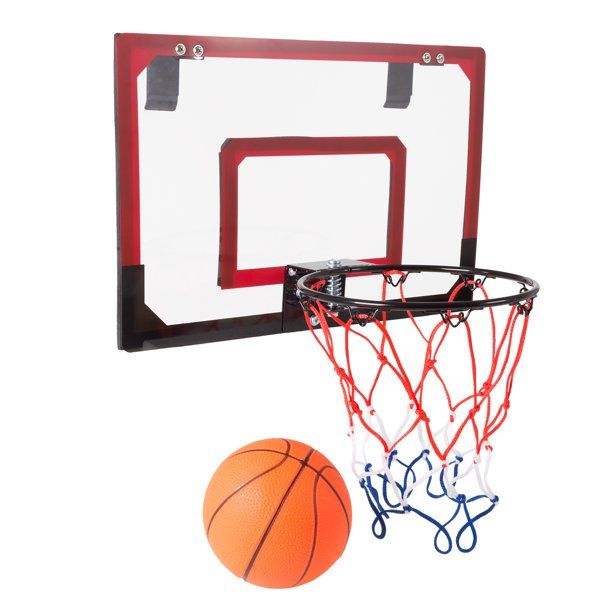 Photo 1 of Mini Basketball Hoop with Ball and Breakaway Spring Rim for Over the Door Play by Hey! Play!
