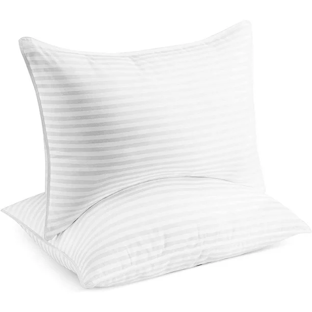 Photo 1 of Beckham Hotel Collection Luxury Linens Down Alternative Pillows for Sleeping, Queen, 2 Pack
