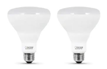 Photo 1 of 120-Watt Equivalent BR40 Dimmable CEC Enhance 90+ CRI Recessed LED Flood Light Bulb, Soft White 2700K (2-Pack)
