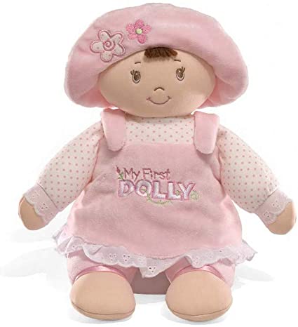 Photo 1 of GUND My First Dolly Stuffed Brunette Doll Plush, 13"
