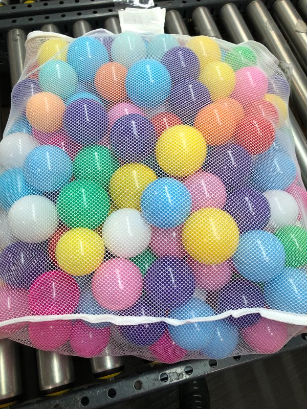 Photo 2 of Click N' Play Ball Pit Balls for Kids, Plastic Refill Balls, 200 Pack, Phthalate and BPA Free, Includes a Reusable Storage Bag with Zipper, Bright Colors, Gift for Toddlers and Kids
