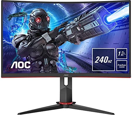 Photo 1 of AOC C32G2ZE 32" Curved Frameless Gaming Monitor, Full HD 1920x1080, VA, 0.5ms 240Hz, AMD FreeSync Premium, DP/HDMI/VGA, VESA, 3-3-1 Re-Spawn Program
CRACKED SCREEN