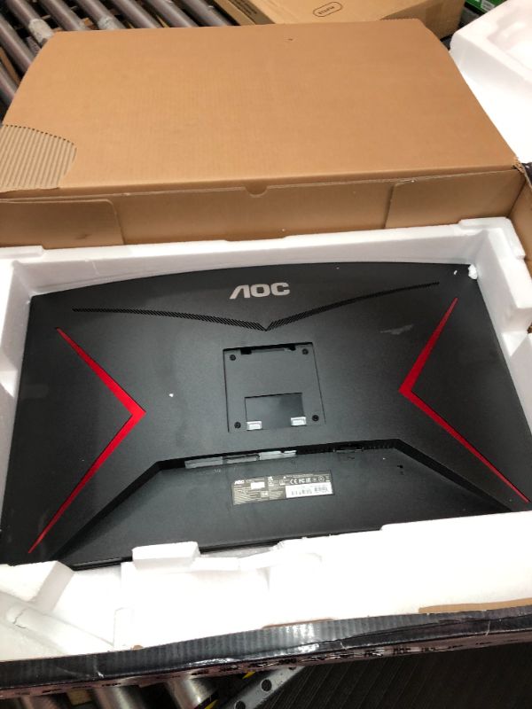 Photo 6 of AOC C32G2ZE 32" Curved Frameless Gaming Monitor, Full HD 1920x1080, VA, 0.5ms 240Hz, AMD FreeSync Premium, DP/HDMI/VGA, VESA, 3-3-1 Re-Spawn Program
CRACKED SCREEN