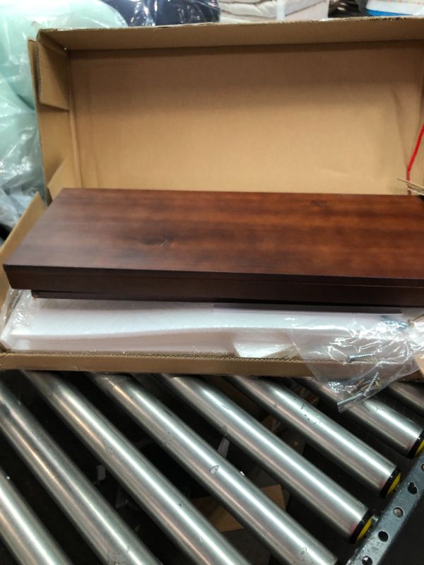 Photo 2 of Amazon Basics Solid Pine Shoe Rack Bench - Espresso
loose hardware