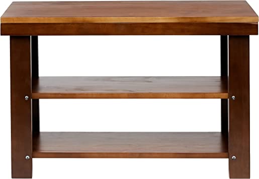 Photo 1 of Amazon Basics Solid Pine Shoe Rack Bench - Espresso
loose hardware