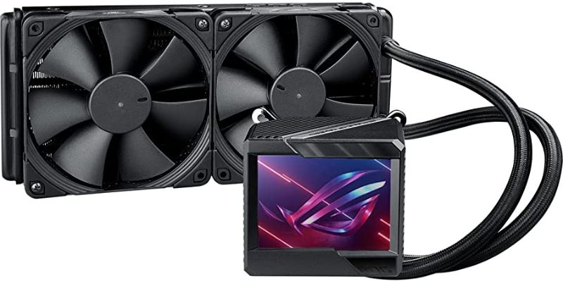 Photo 1 of ASUS ROG Ryujin II 240 RGB all-in-one liquid CPU cooler 240mm Radiator (3.5"color LCD, embedded pump fan and 2xNoctua iPPC 2000 PWM 120mm radiator fans, compatible with Intel LGA1700,1200 &AM4 socket)
PARTS ONLY