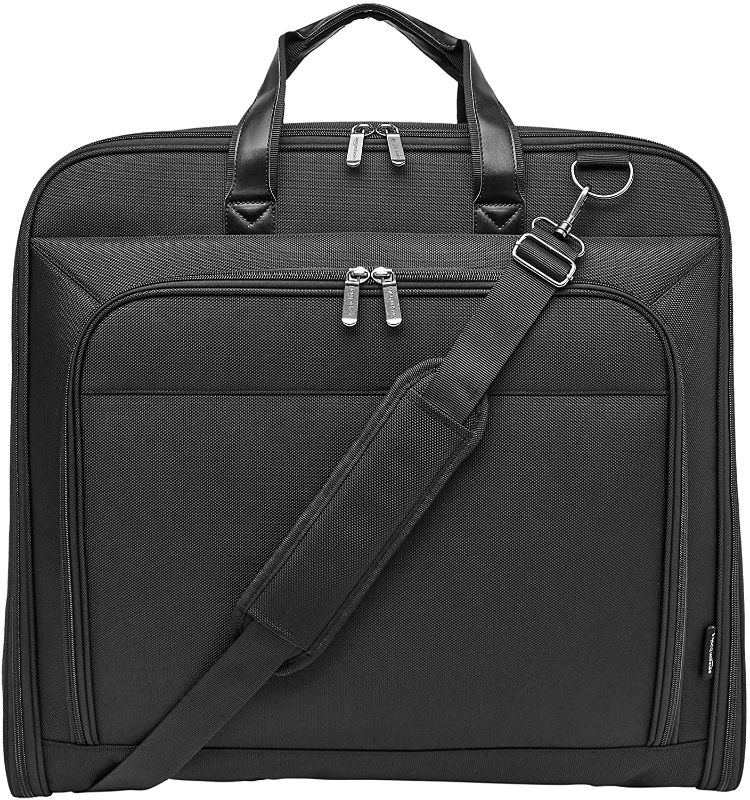 Photo 1 of Amazon Basics Carry-On Garment Bag for Travel and Business Trips with Shoulder Strap - Black
