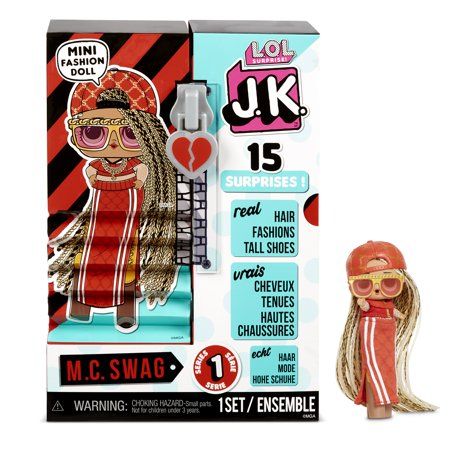 Photo 1 of L.O.L. Surprise! JK M.C. Swag Mini Fashion Doll with 15 Surprises (1343393)
