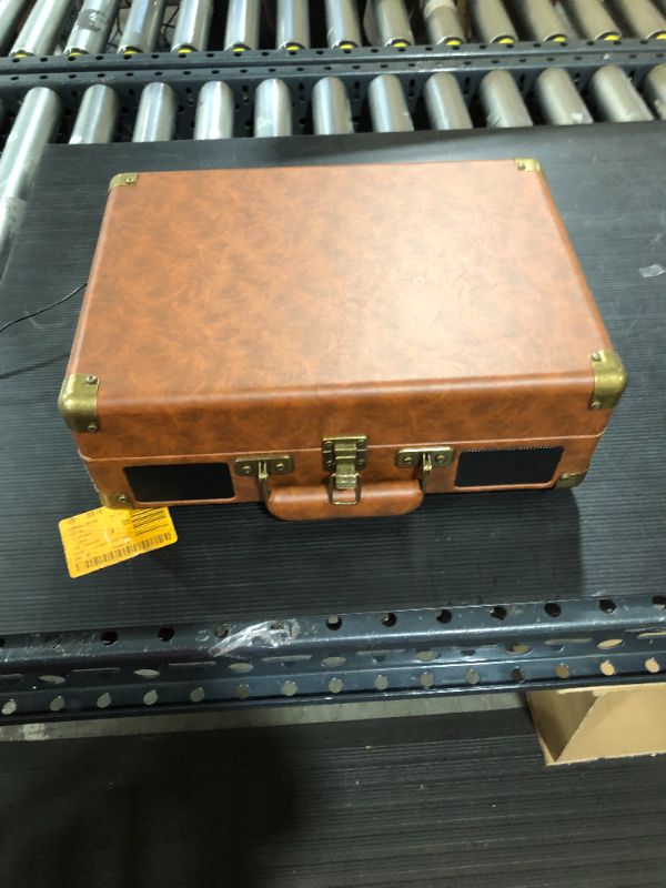 Photo 2 of Victrola Journey+ Bluetooth Suitcase Record Player, Dark Brown (VSC-400SB-DBR-SDF) SELLING FOR PARTS DOES NOT TURN ON
