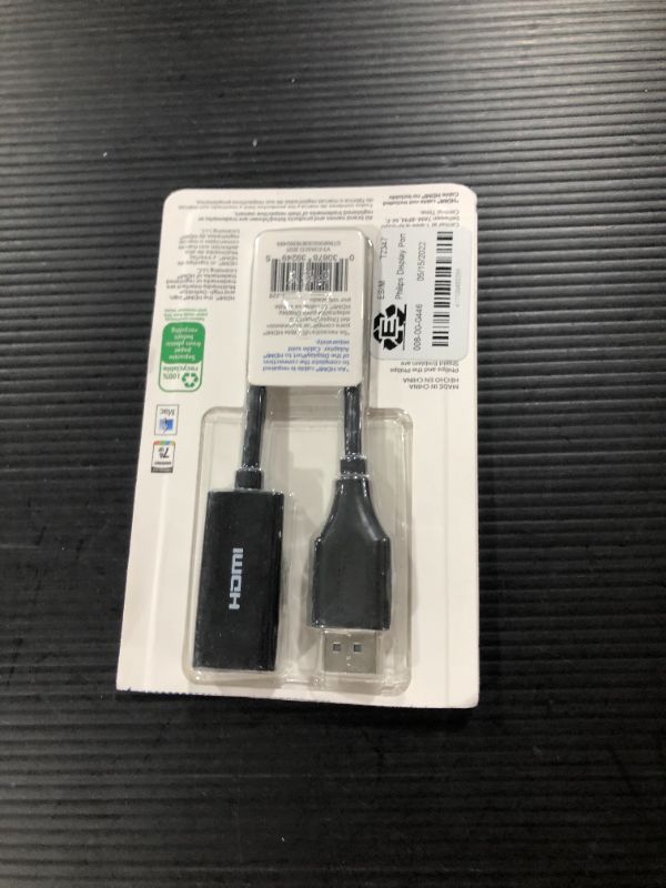 Photo 2 of Philips DisplayPort-to-HDMI Adapter, Black, SWV9200G/27-U1
