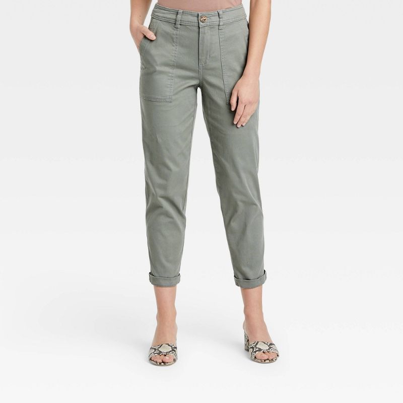 Photo 1 of Women's High-Rise Utility Ankle Pants - a New Day™ SZ 0
