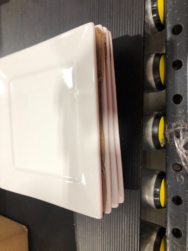 Photo 1 of 16pc Porcelain Square Dinnerware Set White - Threshold™


