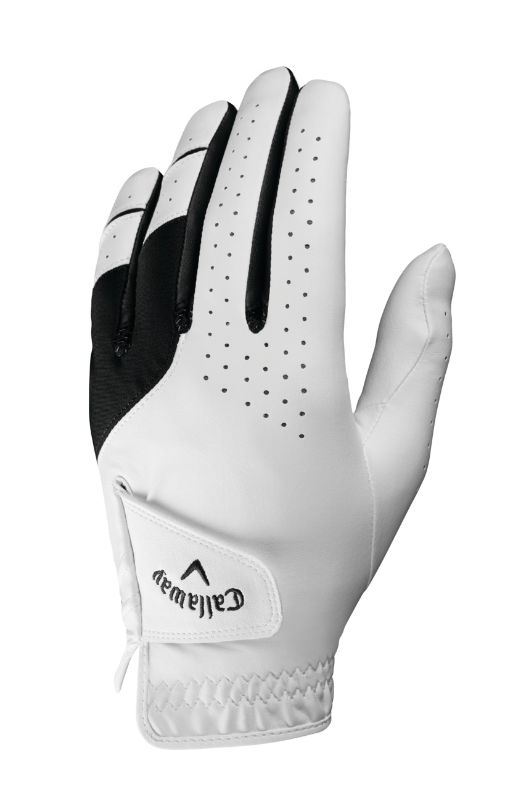 Photo 1 of Callaway Men ' S Weather Spann Golf Gloves - White SZ M
