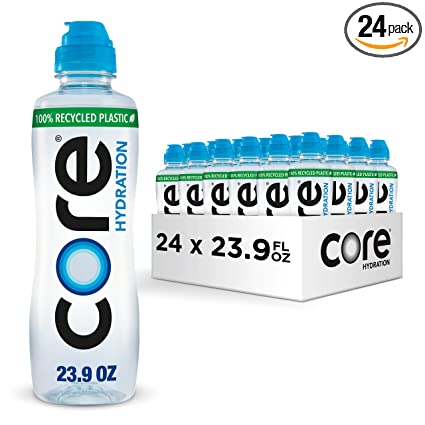 Photo 1 of CORE Hydration, 23.9 Fl Oz (Pack of 23), Nutrient Enhanced Water, Perfect 7.4 Natural pH, Ultra-Purified With Electrolytes and Minerals, Sports Cap For Convenience
