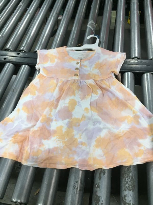 Photo 3 of **PACK OF 12** Grayson Mini Toddler Girls' Tie-Dye Henley Knit Dress - Pink, SIZE 5T

