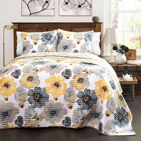 Photo 1 of 3pc Leah Quilt Set - Lush Décor
