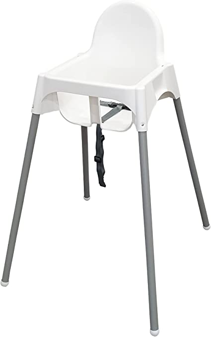 Photo 1 of ANTILOP High chair with tray, white/silver color