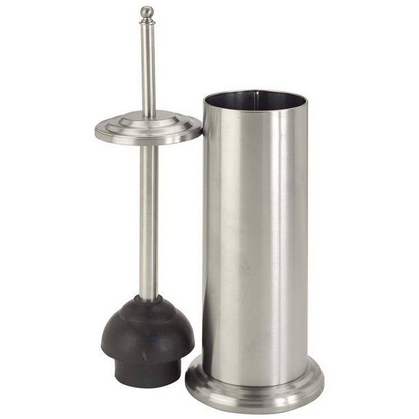 Photo 1 of Bath Bliss Toilet Plunger in Stainless Steel
`