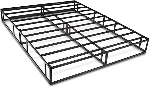 Photo 1 of Amazon Basics Smart Box Spring Bed Base, 9-Inch Mattress Foundation - Cal King, Tool-Free Easy Assembly
