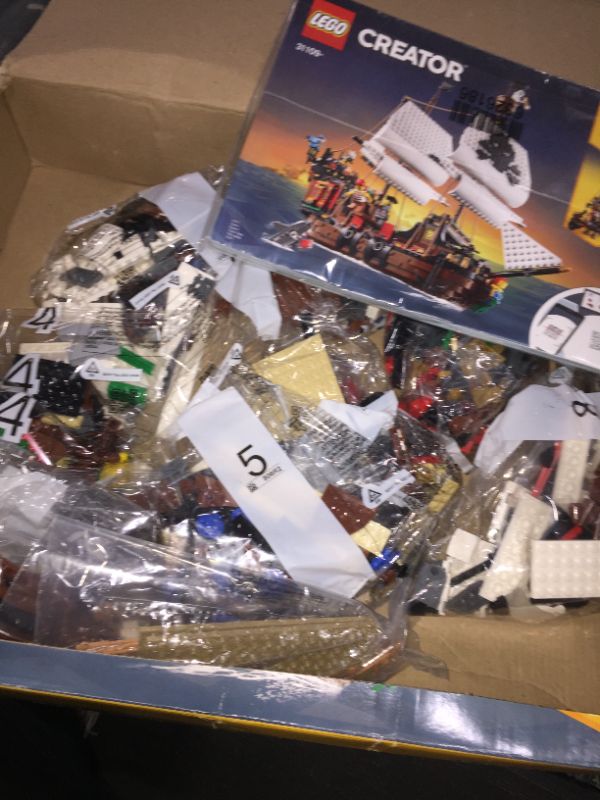 Photo 2 of LEGO Creator 3in1 Pirate Ship 31109 Building Playset for Kids who Love Pirates and Model Ships, Makes a Great Gift for Children who Like Creative Play and Adventures (1,260 Pieces)
