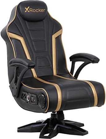 Photo 1 of X Rocker 5152301 Trident Pedestal 4.1 Wireless, 31.89" x 25.98" x 40.55", Black/Gold
