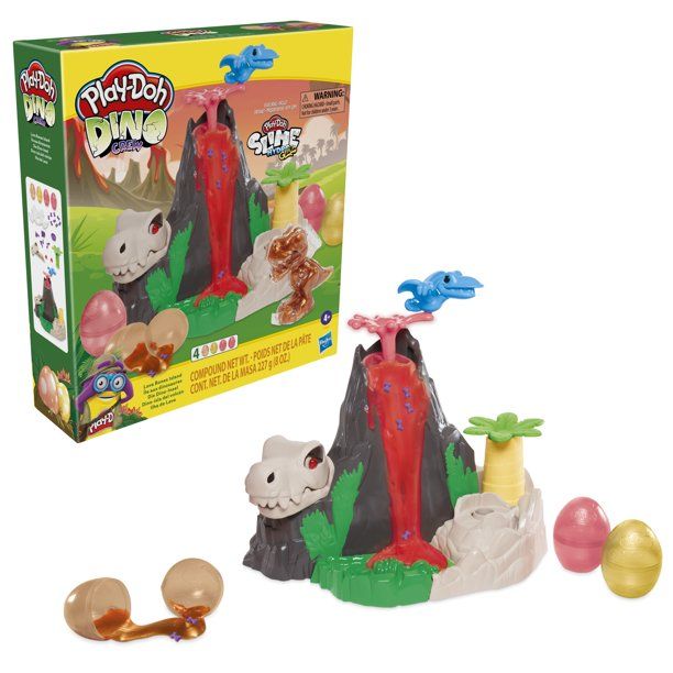 Photo 1 of Play-Doh Slime Dino Crew Lava Bones Island Volcano Playset for Kids 4 Years+
