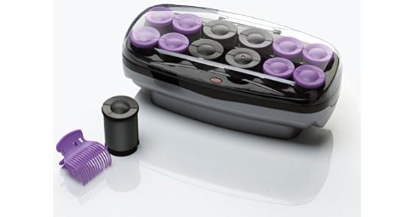 Photo 1 of Conair Xtreme Instant Heat Ceramic Hot Rollers Bonus Super Clips Include, Purple, 1 Count
