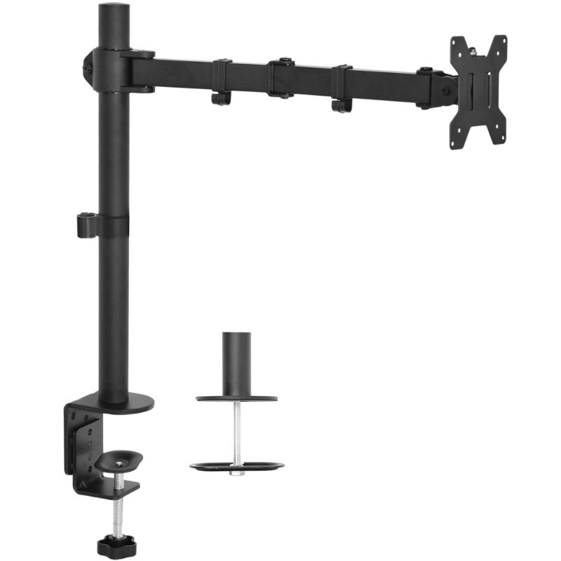 Photo 1 of FOR PARTS - VIVO Single LCD Monitor Fully Adjustable/Tilt up to 27 Desk Mount Stand
