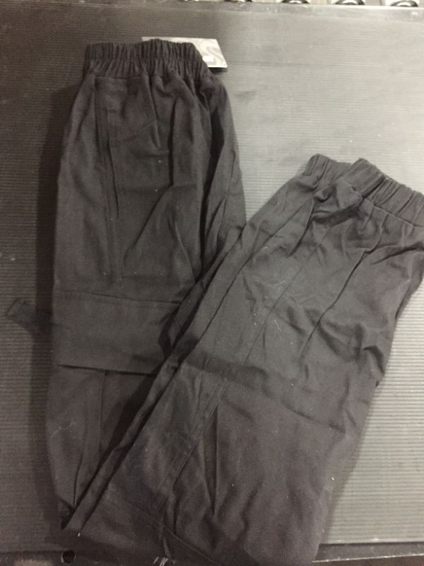 Photo 2 of MEILONGER Boys Cargo Pants Cotton Casual Pants Loose Hiking Bottoms Elastic Cuffed Joggers
14-16