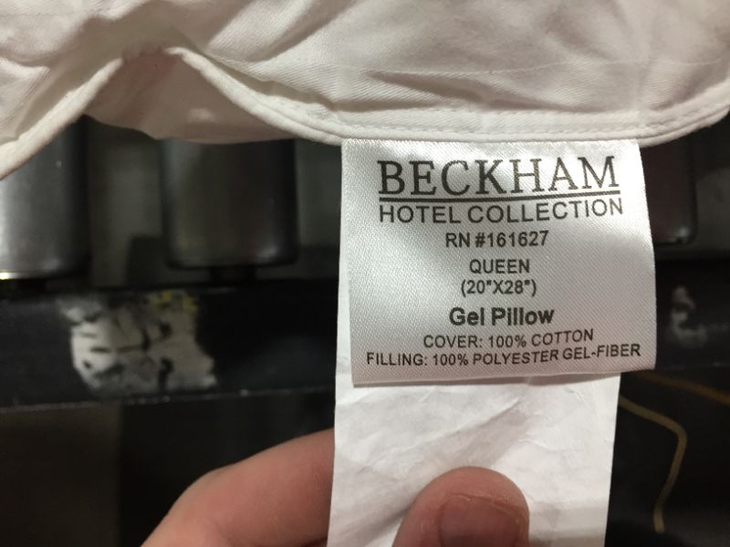 Photo 3 of Beckham Hotel Collection Bed Pillows for Sleeping - Queen Size, Set of 2 - Cooling, Luxury Gel Pillow for Back, Stomach or Side Sleepers
