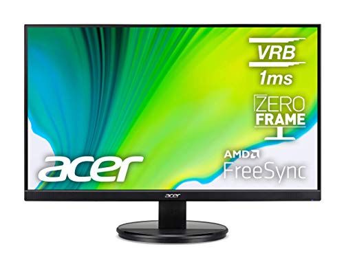 Photo 1 of Acer K242HYL Hbi 23.8” Full HD (1920 X 1080) Monitor with AMD Radeon FreeSync Technology, 75Hz, 1ms (VRB) (HDMI Port 1.4 & VGA Port) Black
