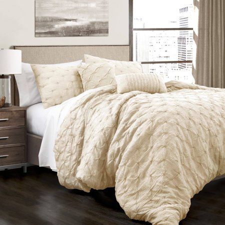 Photo 1 of 5pc Ravello Pintuck Comforter Set - Lush Décor
