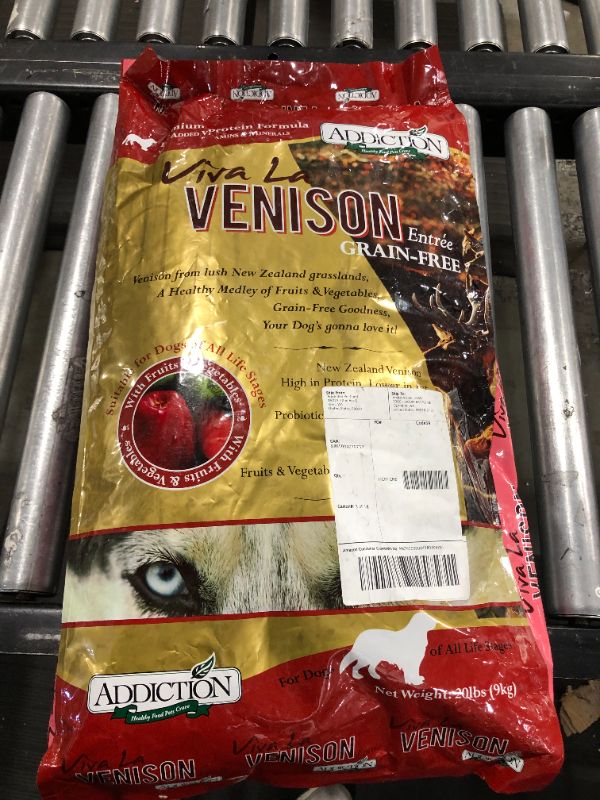Photo 1 of Addiction Grain-Free Viva La Venison Dry Dog Food, 20-lb Bag
