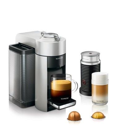 Photo 1 of Nespresso Vertuo Coffee and Espresso Machine by De'Longhi with Aeroccino, Silver
