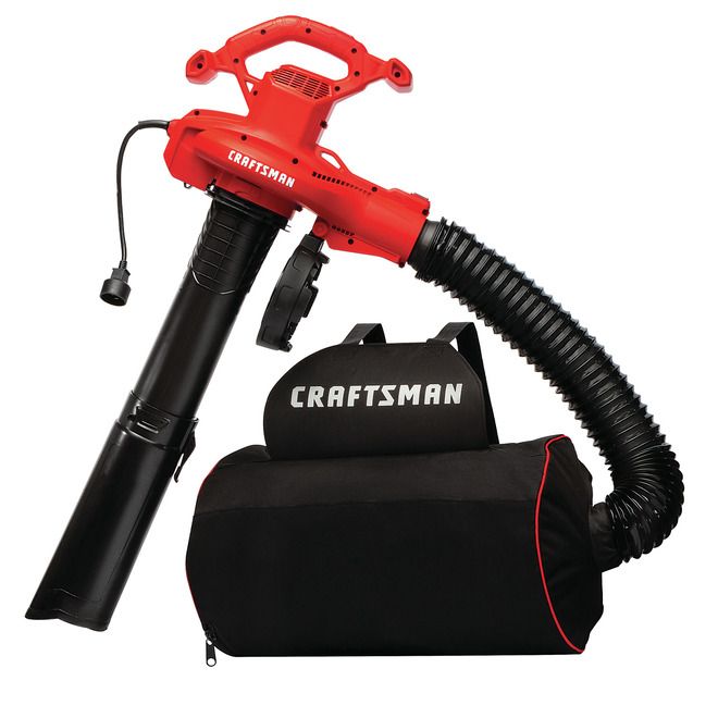 Photo 1 of (For Parts Only) CRAFTSMAN 12-Amp 450-CFM 260-MPH Corded Electric Leaf Blower Vacuum Kit Included
