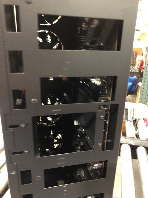 Photo 3 of 8 GPU Mining Rig 68mm Slots, Crypto Ethereum Miner Frame with Barebone Motherboard for ETH/ZEC, Cryptocurrency Machine System Case with SSD/RAM (Without GPU/PSU)
