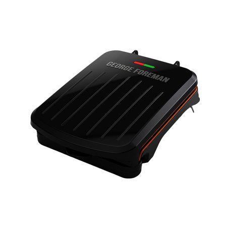 Photo 1 of George Foreman 2-Serving Classic Plate Electric Indoor Grill and Panini Press - Black (grs040b)
