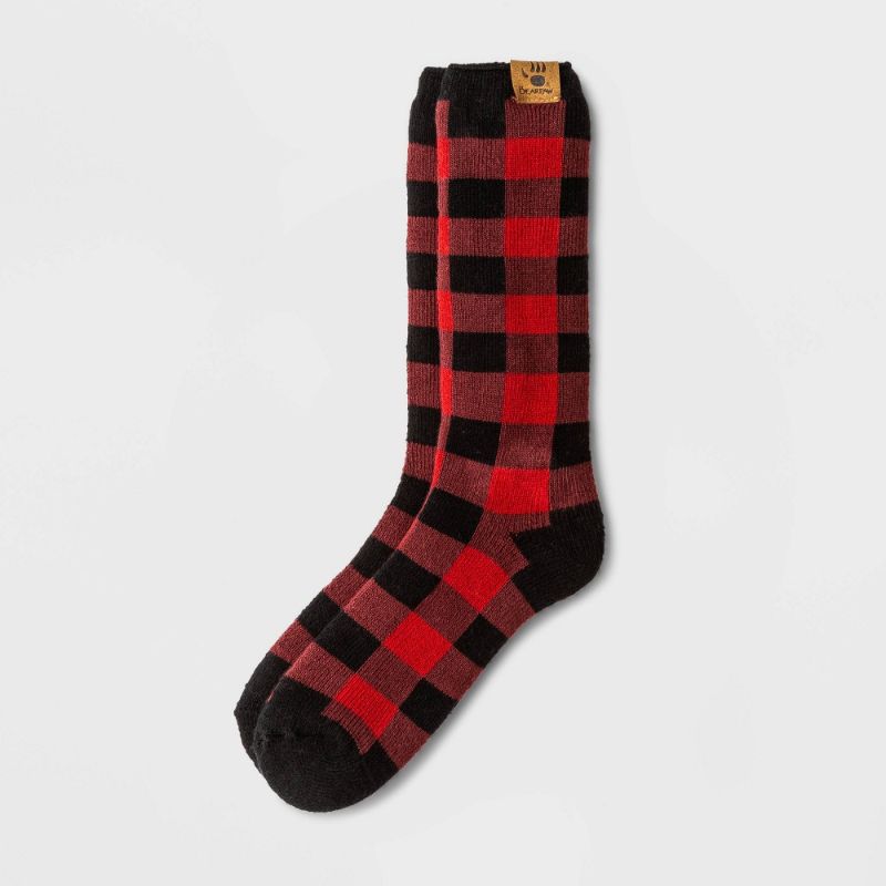 Photo 1 of Bearpaw Women' Buffalo Plaid Thermal Crew Ock - 5-10
